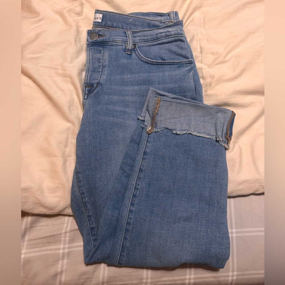 LOFT Light Blue Ankle Jeans